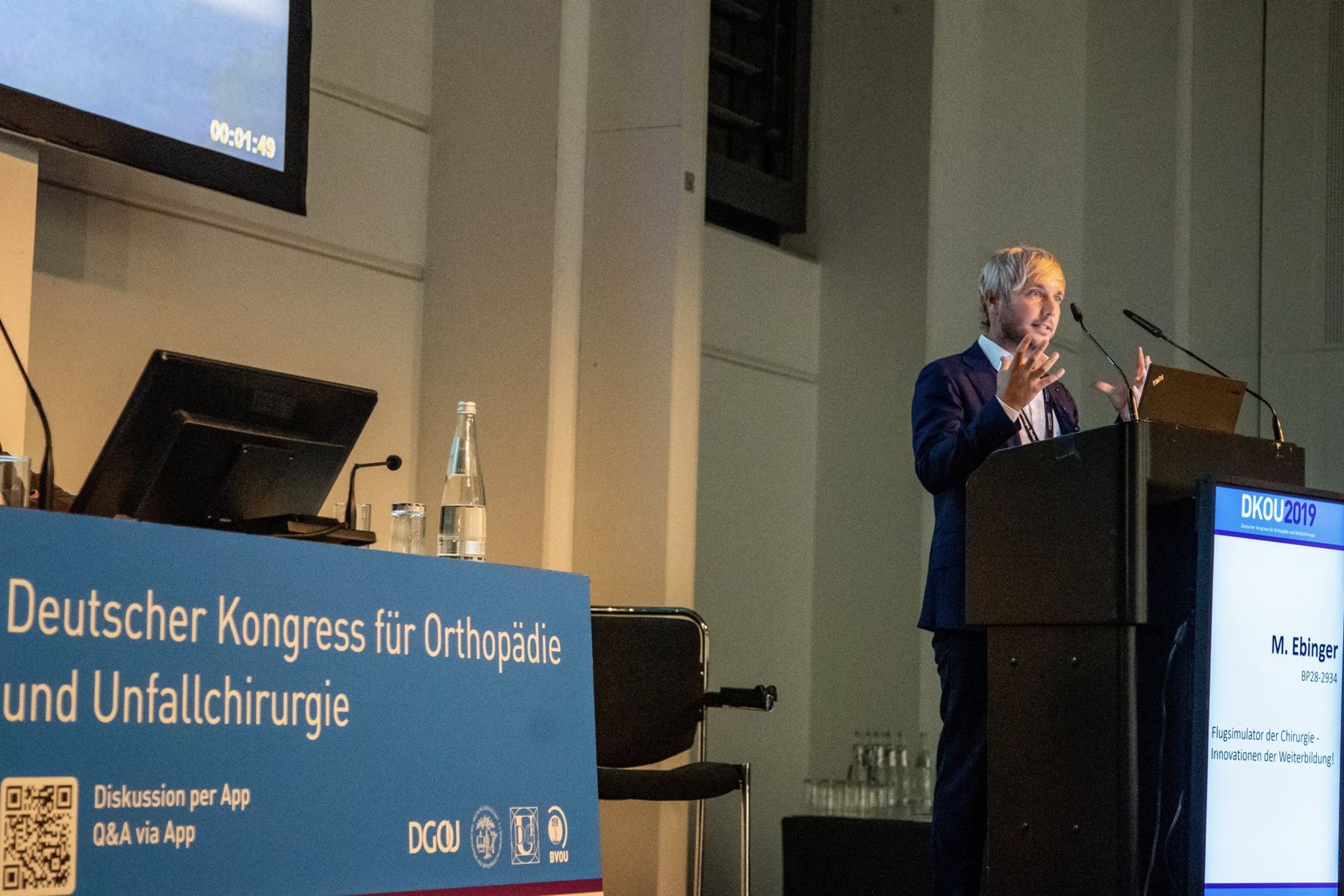 Marc Ebinger at the German Congress for Orthopaedics and Trauma Surgery